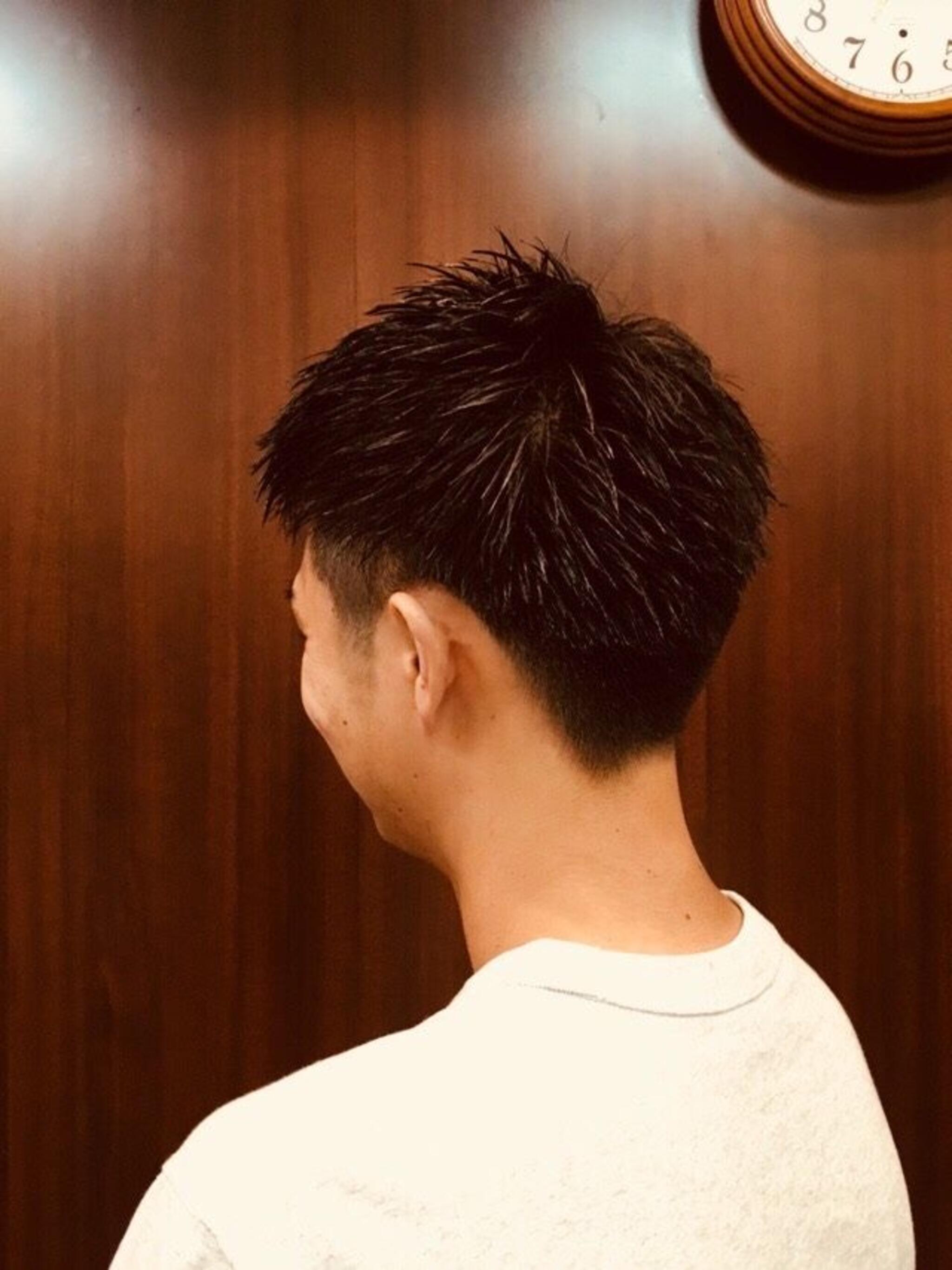 ツーブロ後ろ刈り上げ