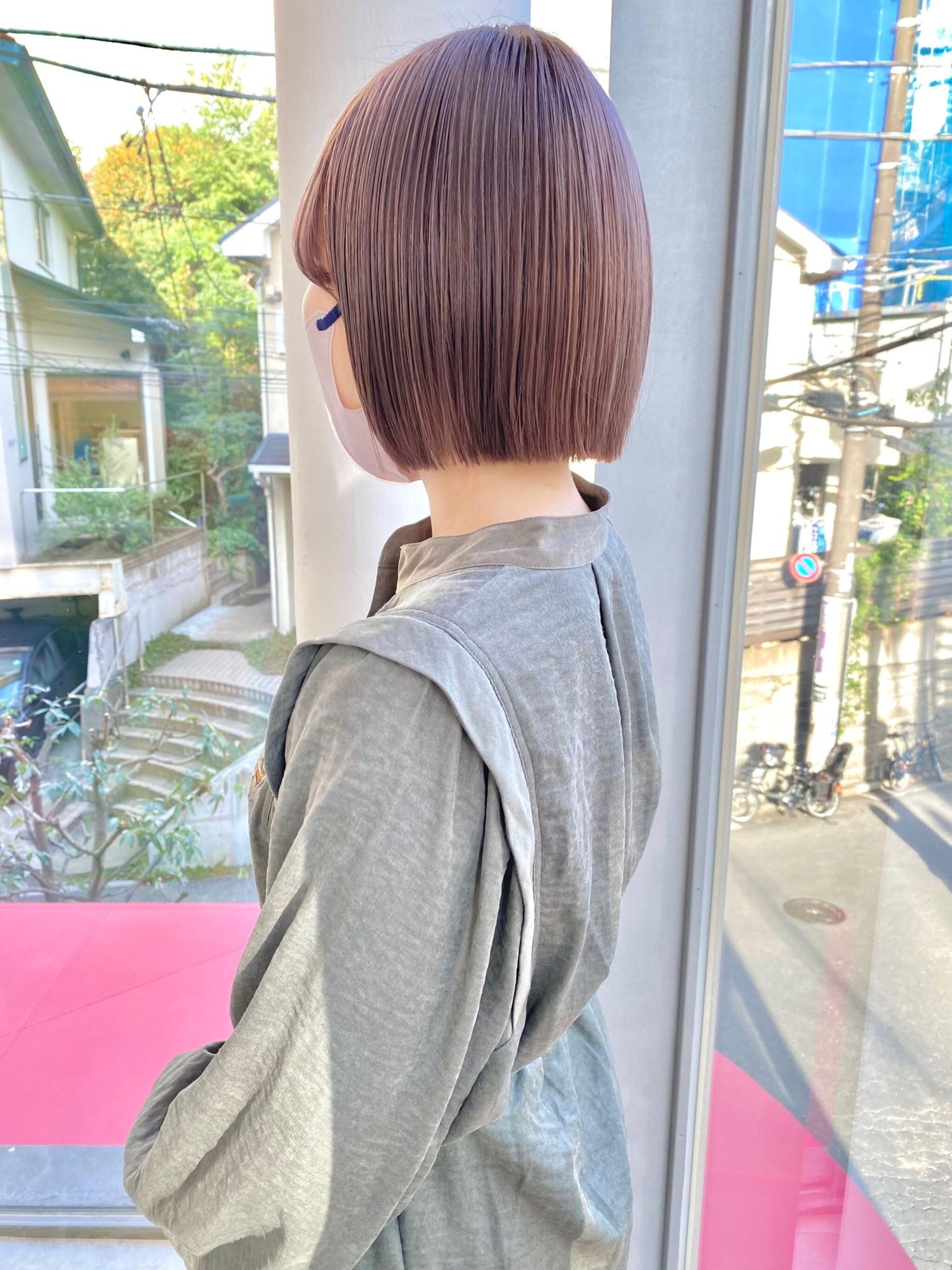 ぱつっとボブ