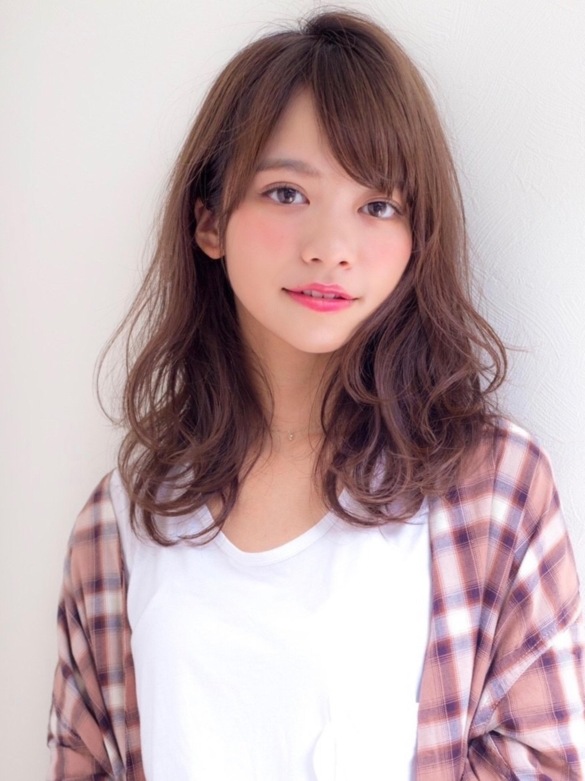 大人可愛い耳かけゆるふわデジタルパーマ☆乾かしただけでスタイリング可能☆