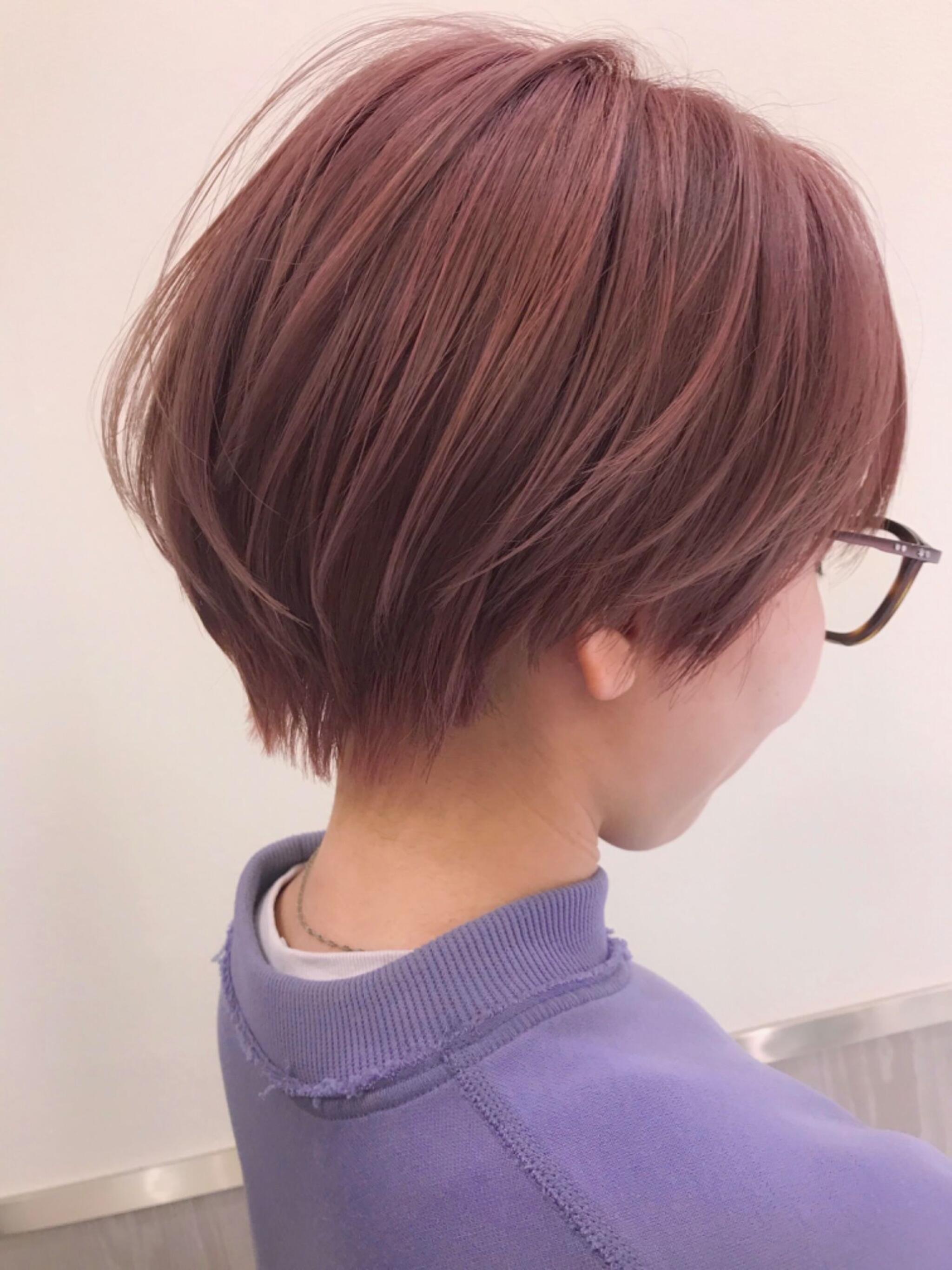 小顔ショート✕ハイトーン