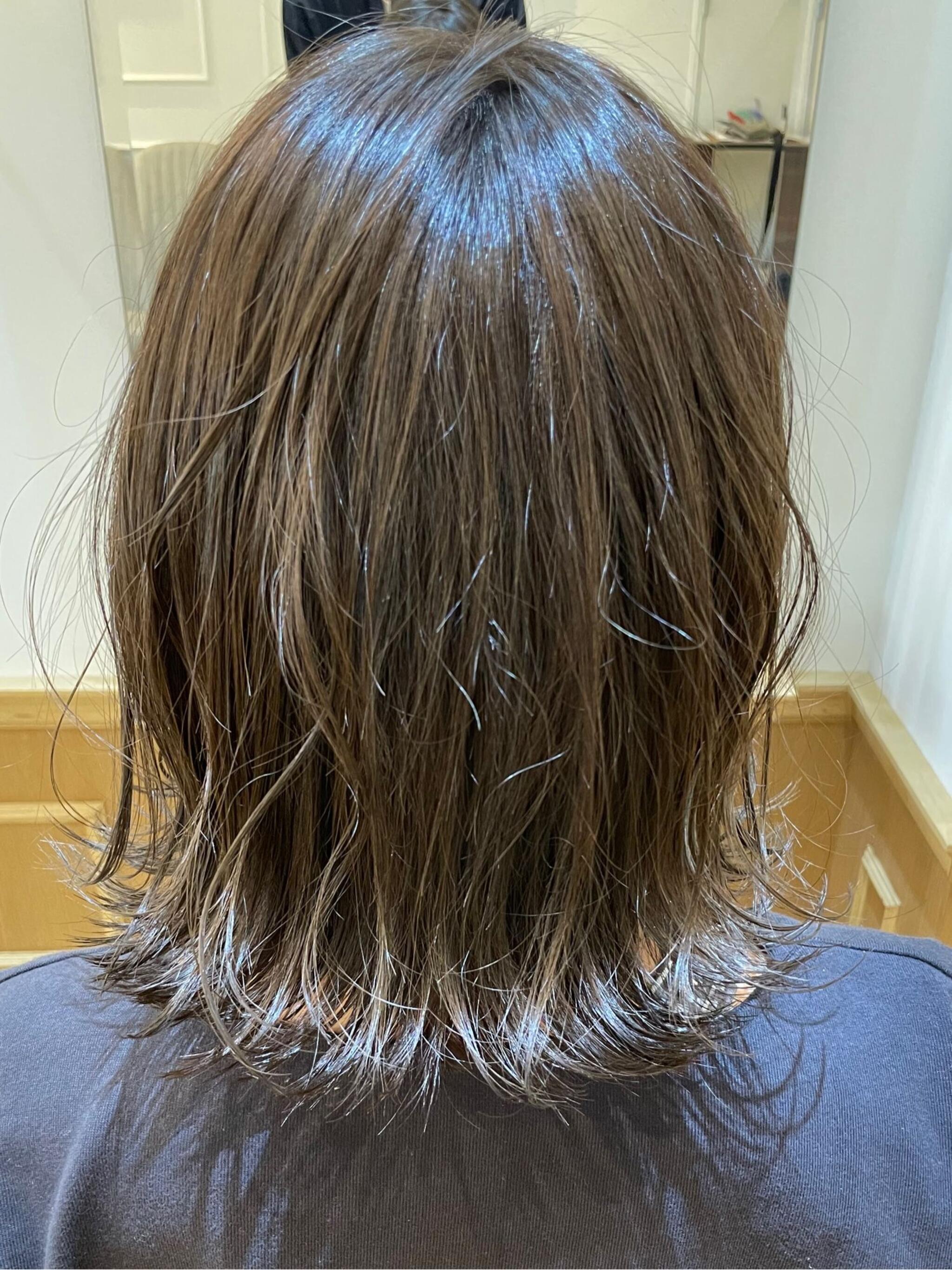 ハイライトグレージュカラー♪