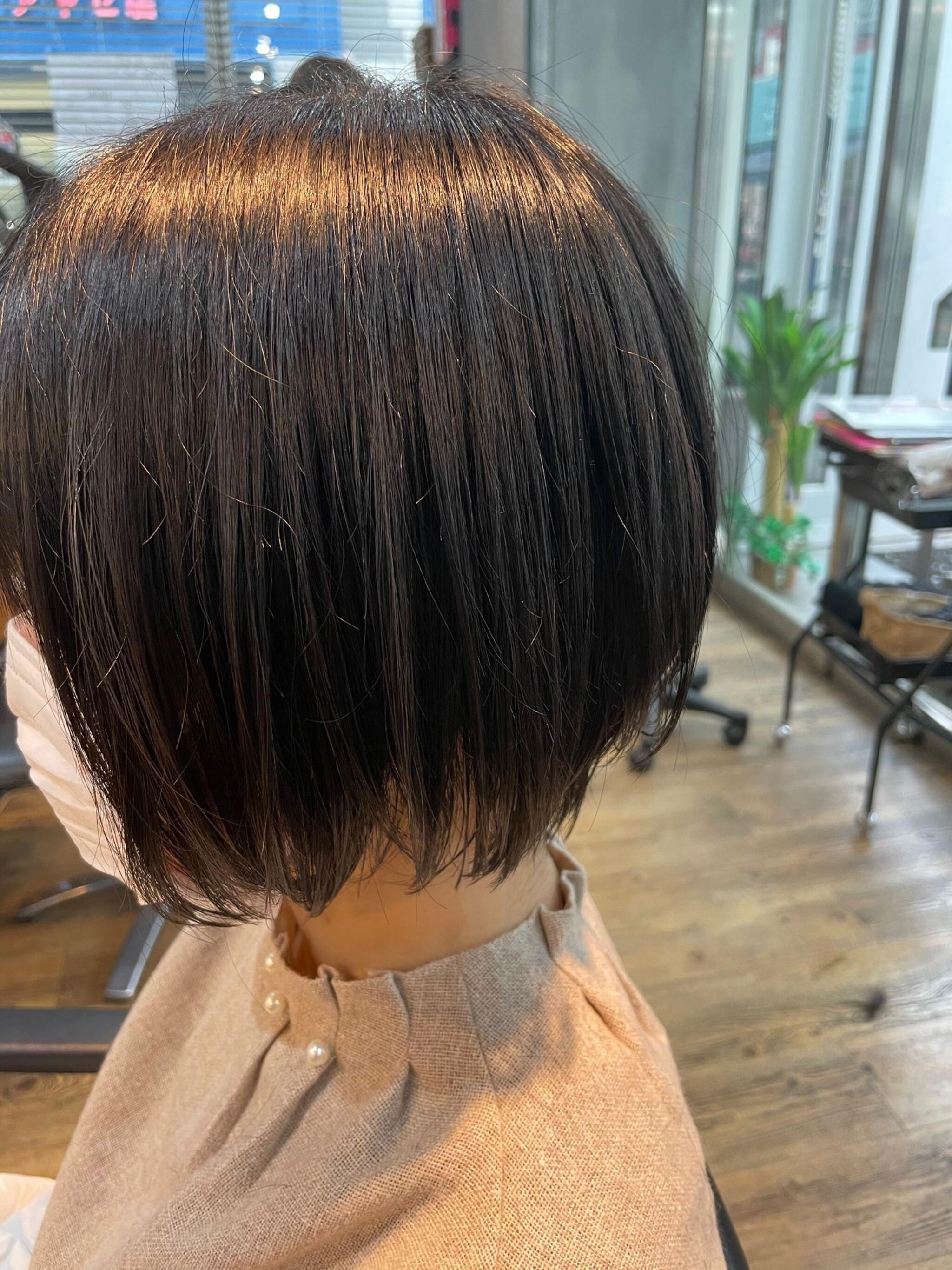 まとまるショートボブ