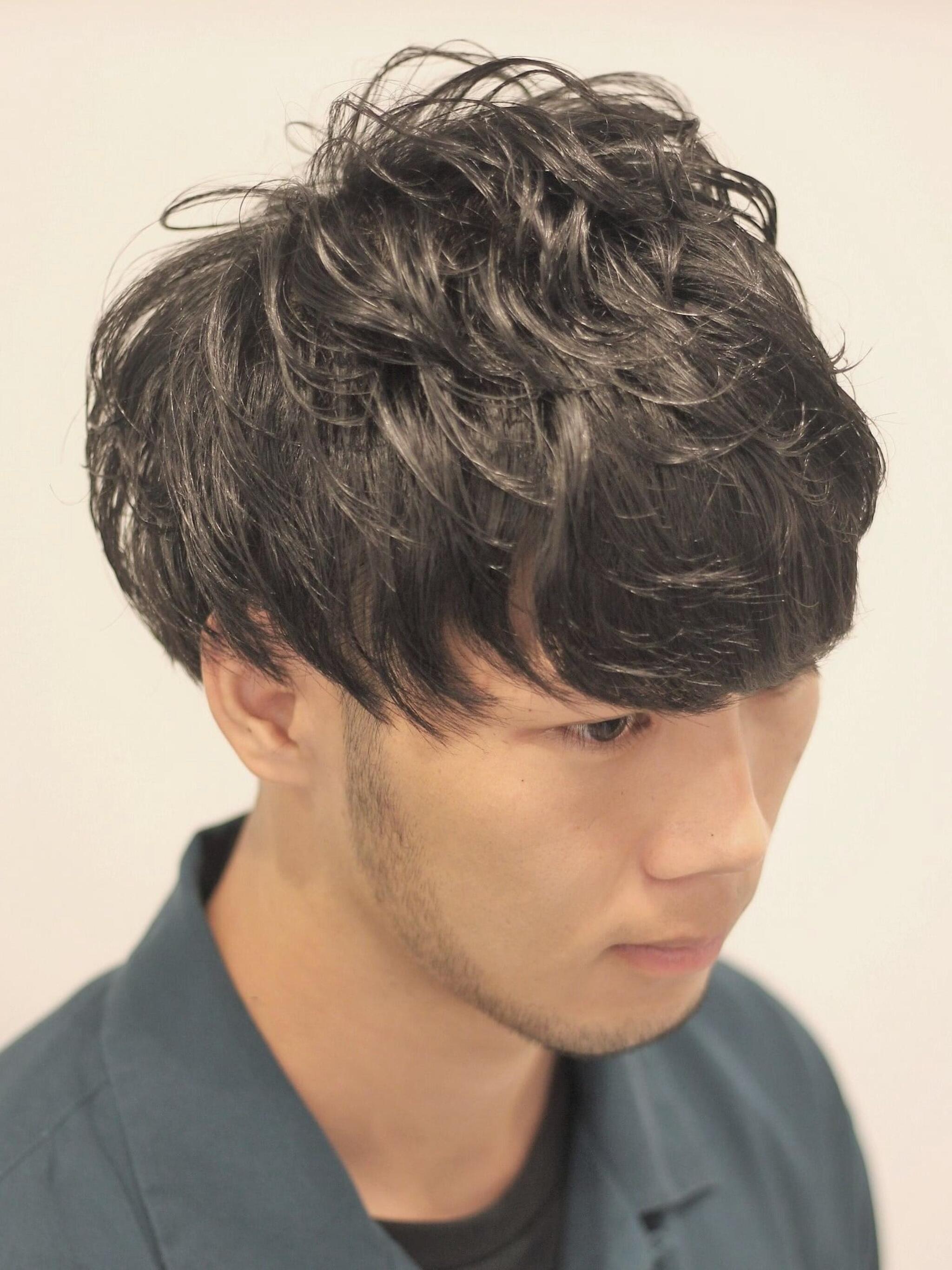 束感マッシュパーマスタイル