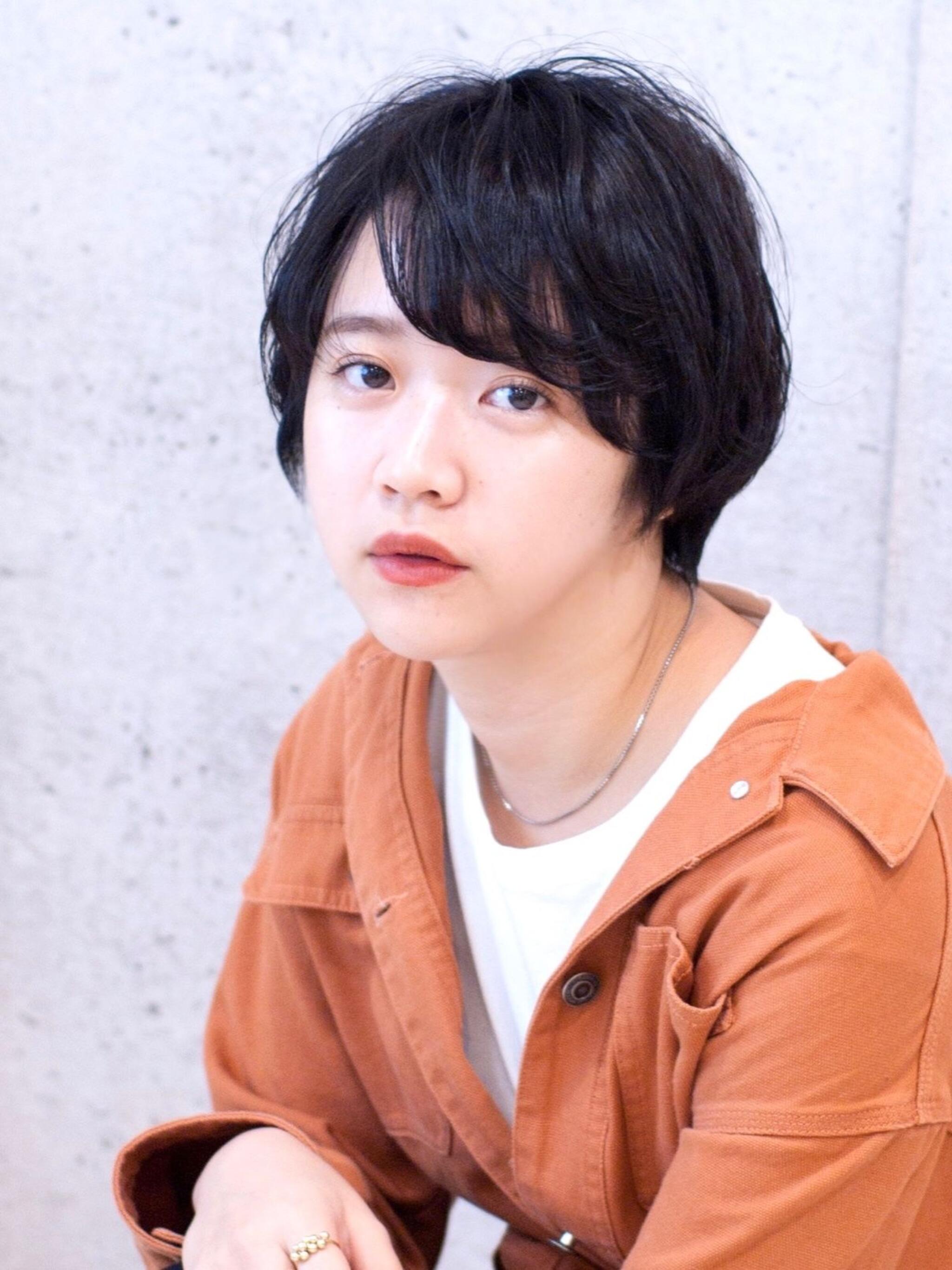 ひし形シルエット マニッシュショート