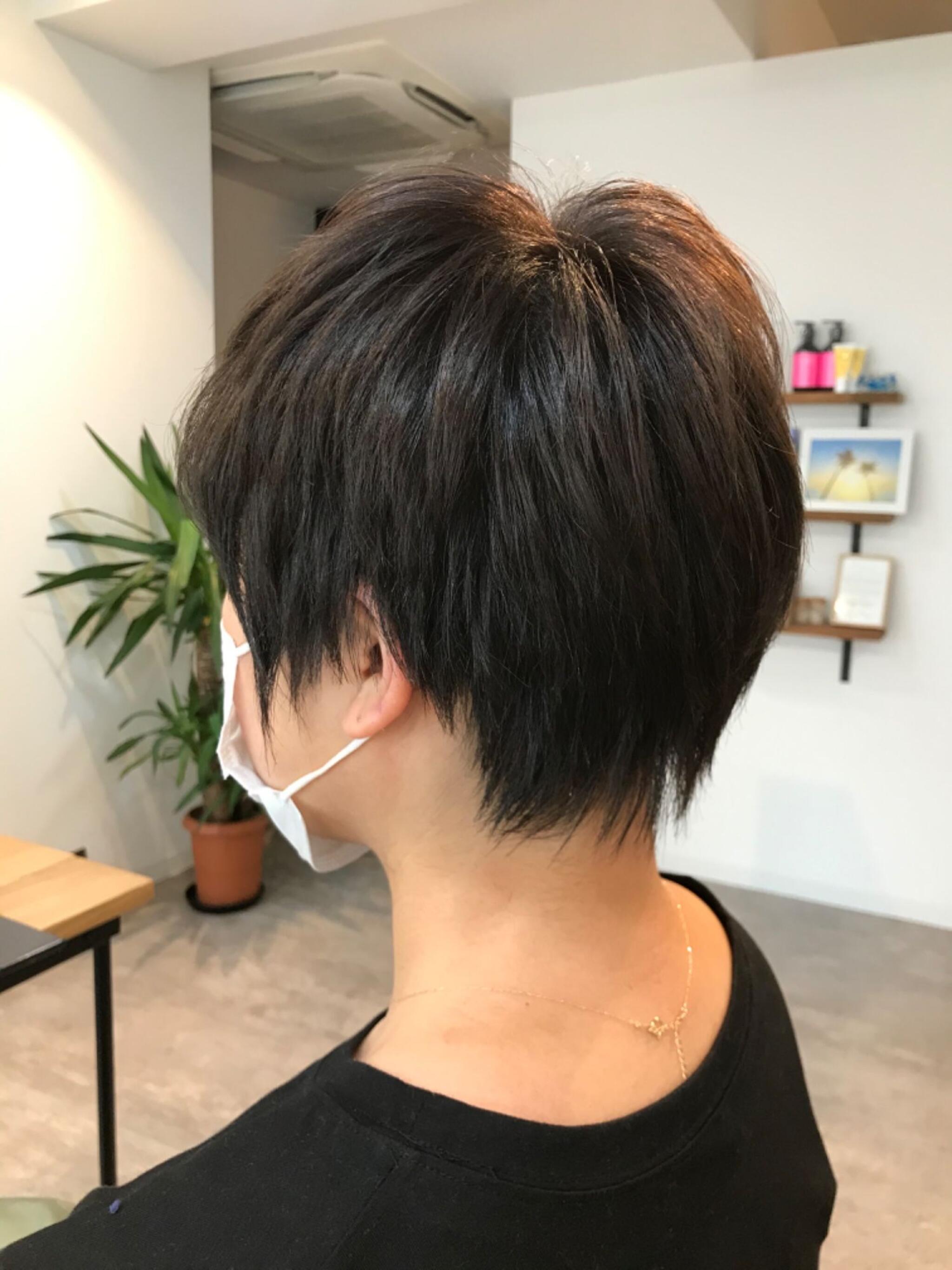 乾かすだけでもクールにキマる束感美フォルムレイヤーショート