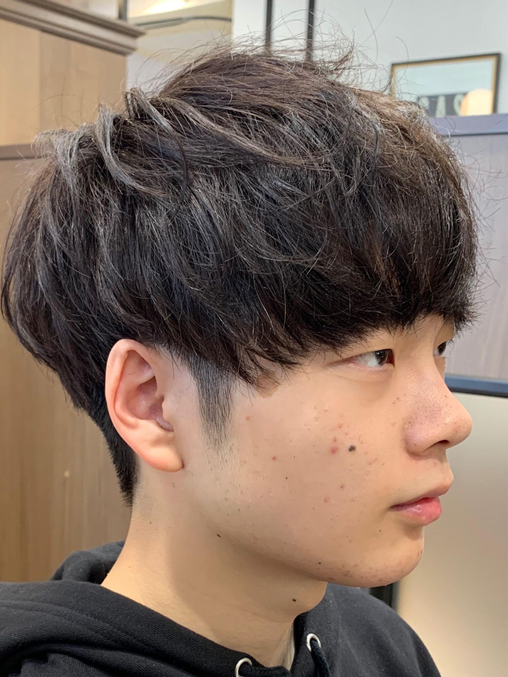 メンズマッシュボブ　2ブロスタイル