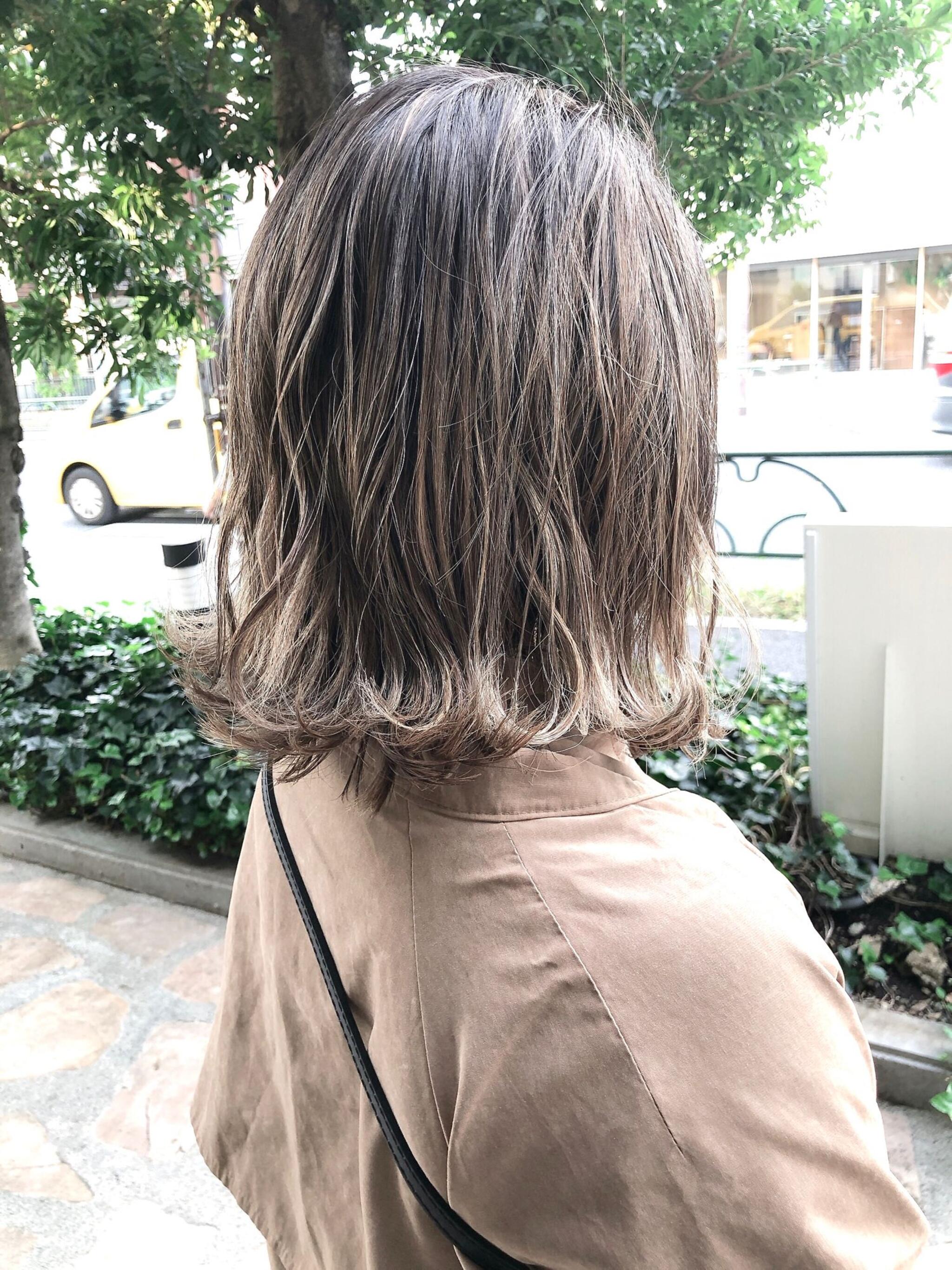 極細ハイライトで透明感！ダメージレスでふんわり✨