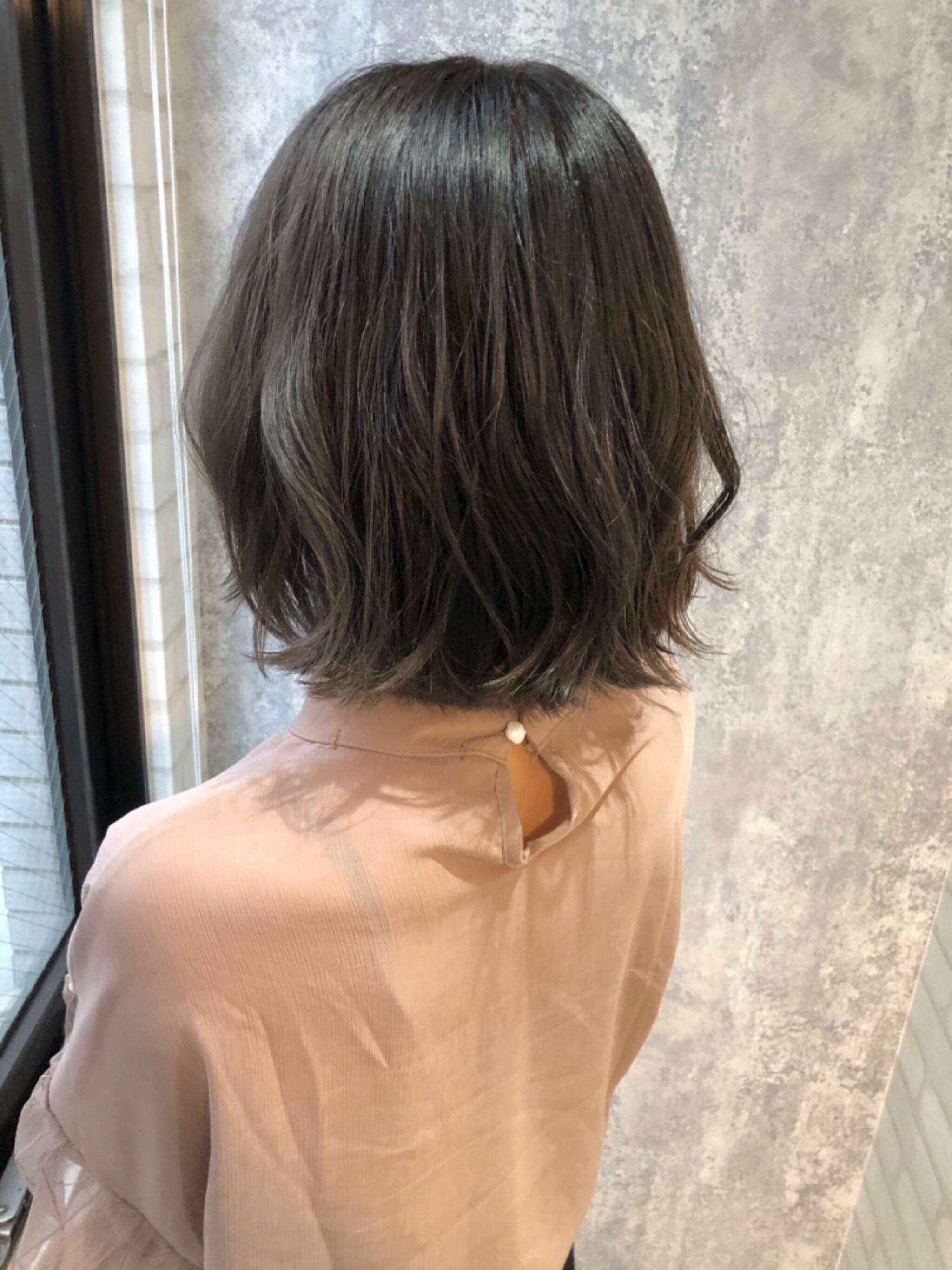インナーカラー×グレージュ◎