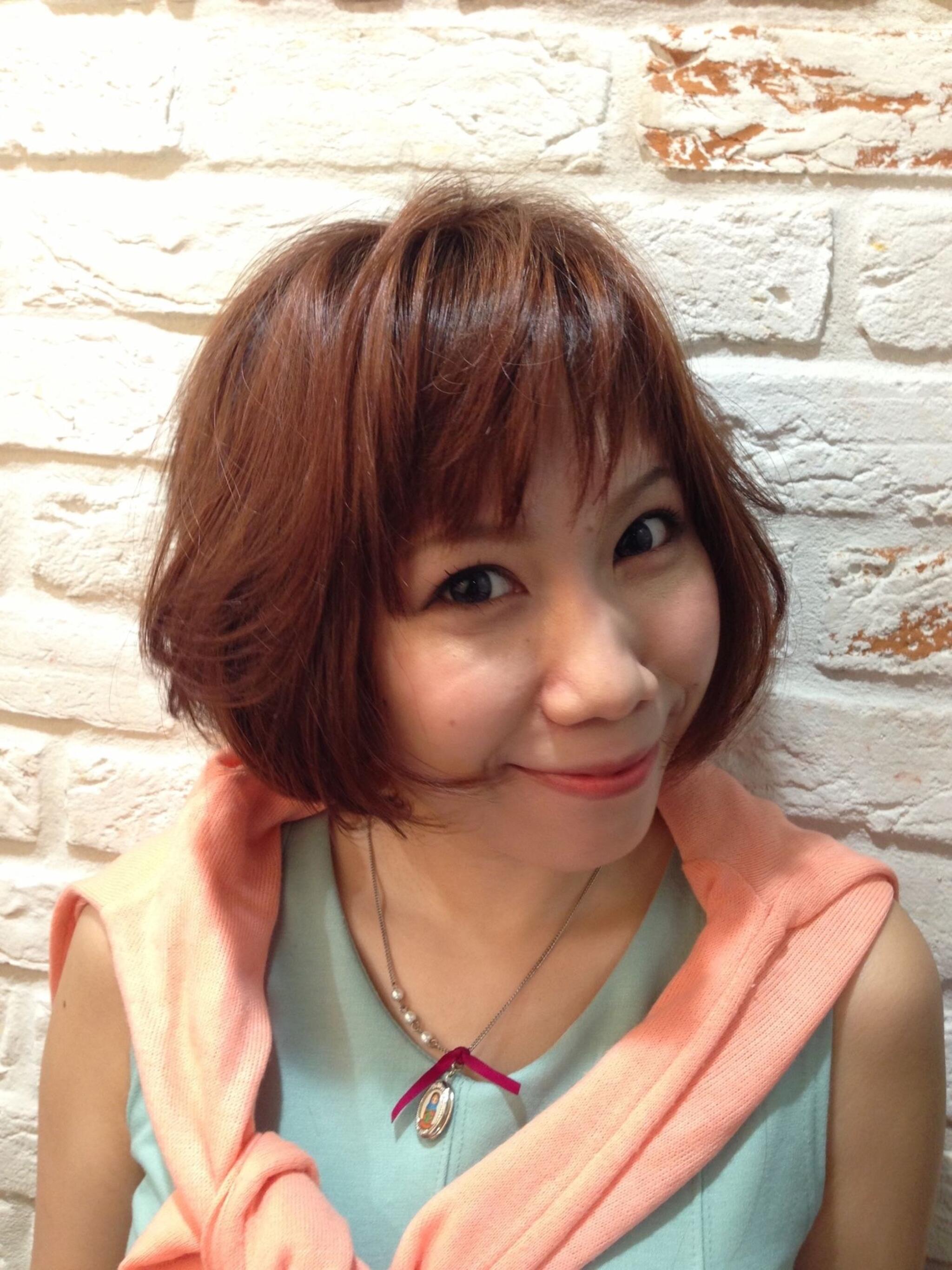 輪郭を綺麗にレイヤーボブ