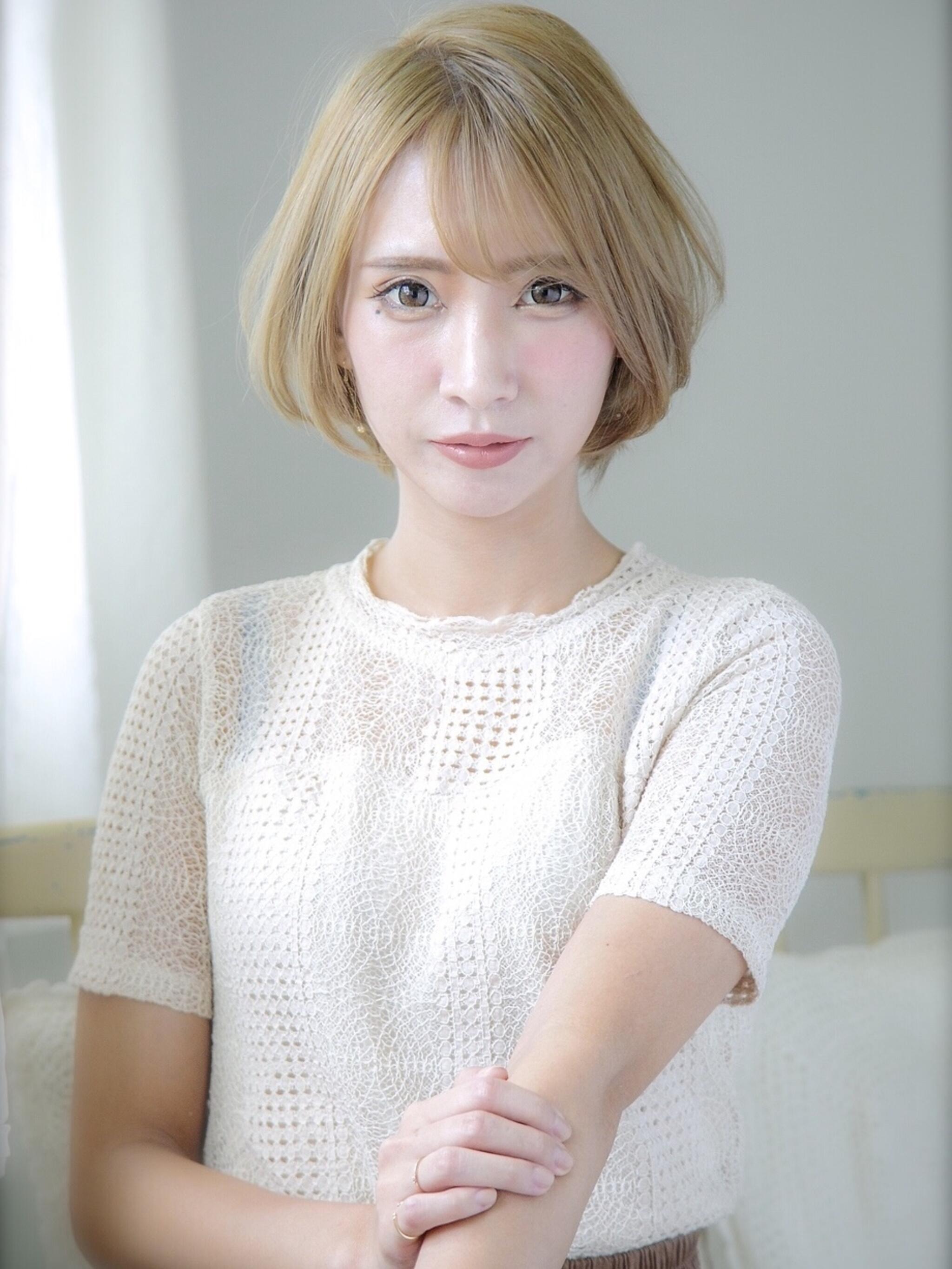 ひし形シルエットの王道モテ系大人ボブ