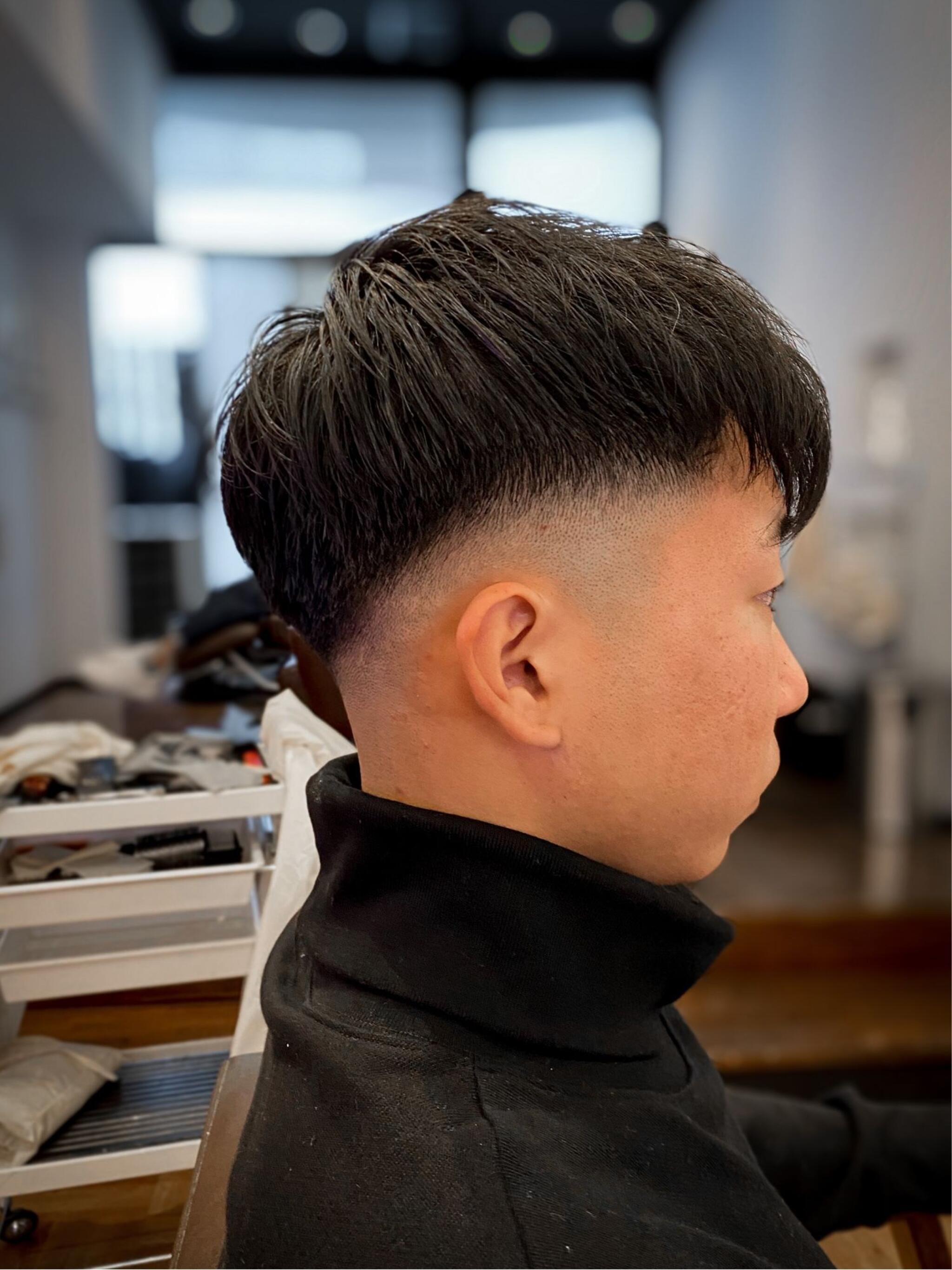 「IRIE HAIR 福岡」バーバースタイル×スキンフェードカット×束感カット