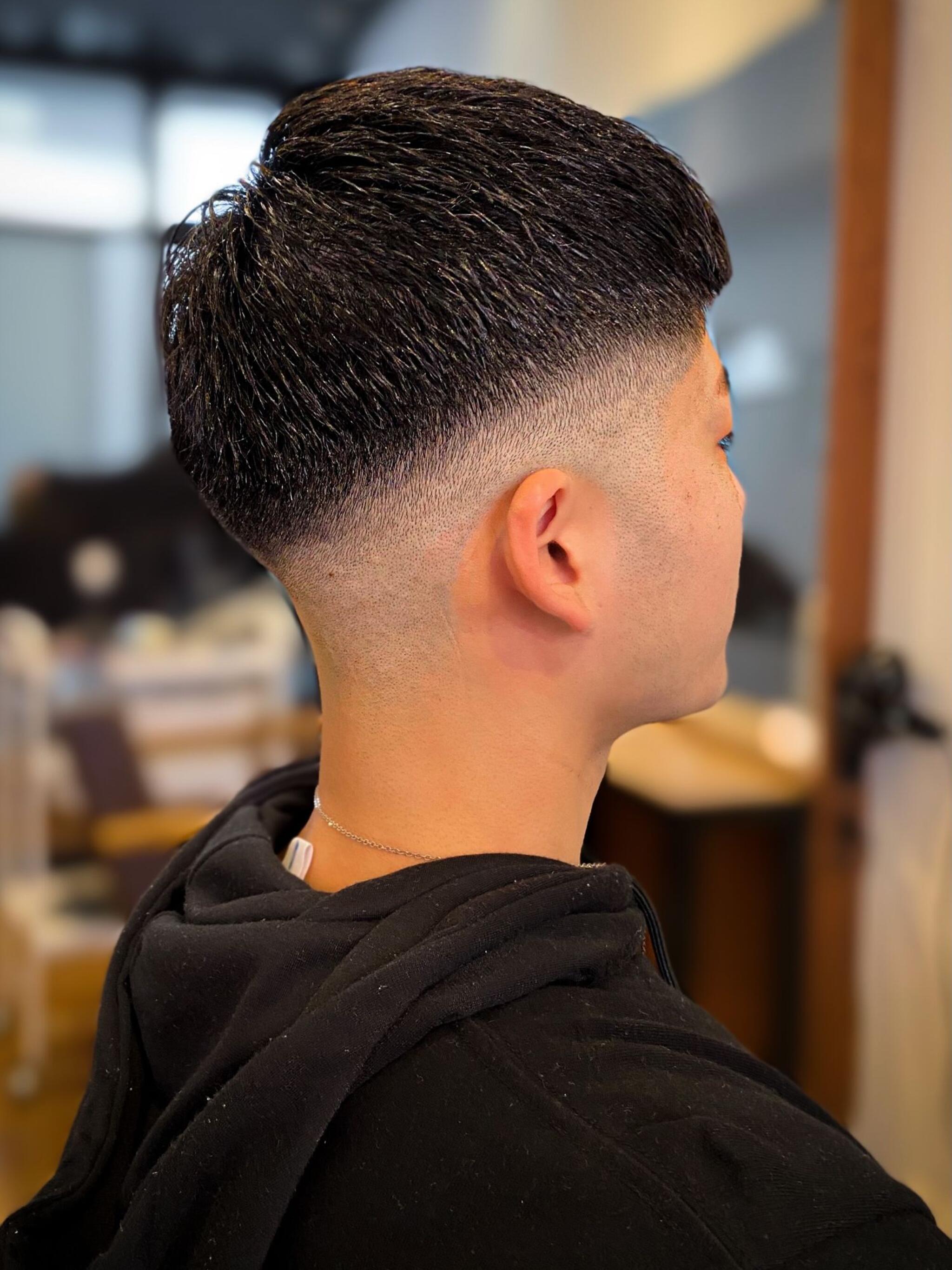 「IRIE HAIR 福岡」クロップスタイル×バーバースタイル×フェードカット