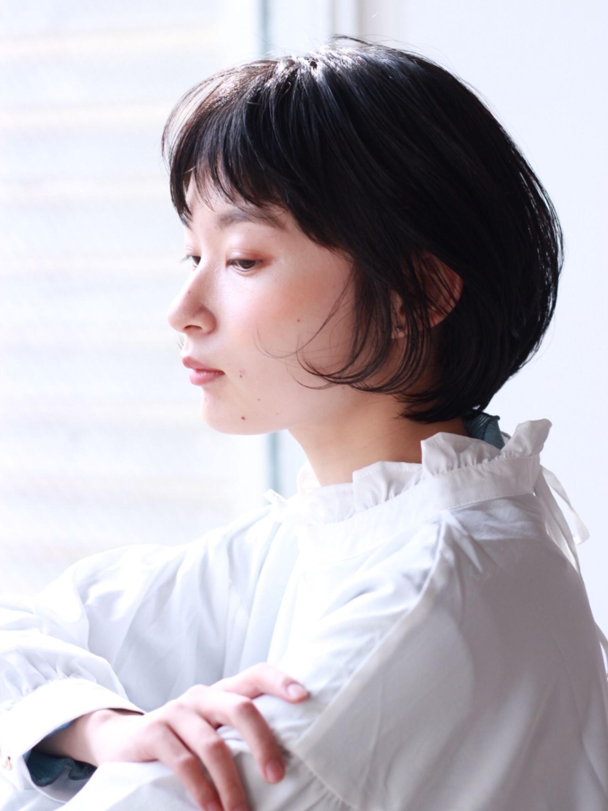 大人可愛い×ショートボブ