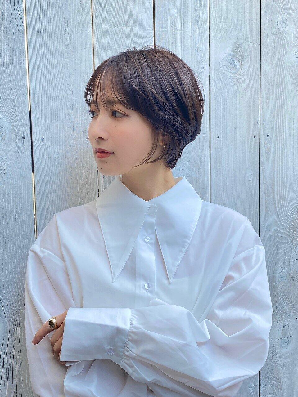 小顔丸みショート