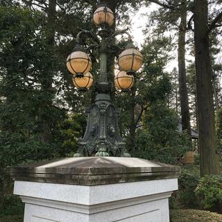 皇居正門石橋飾電燈の写真9