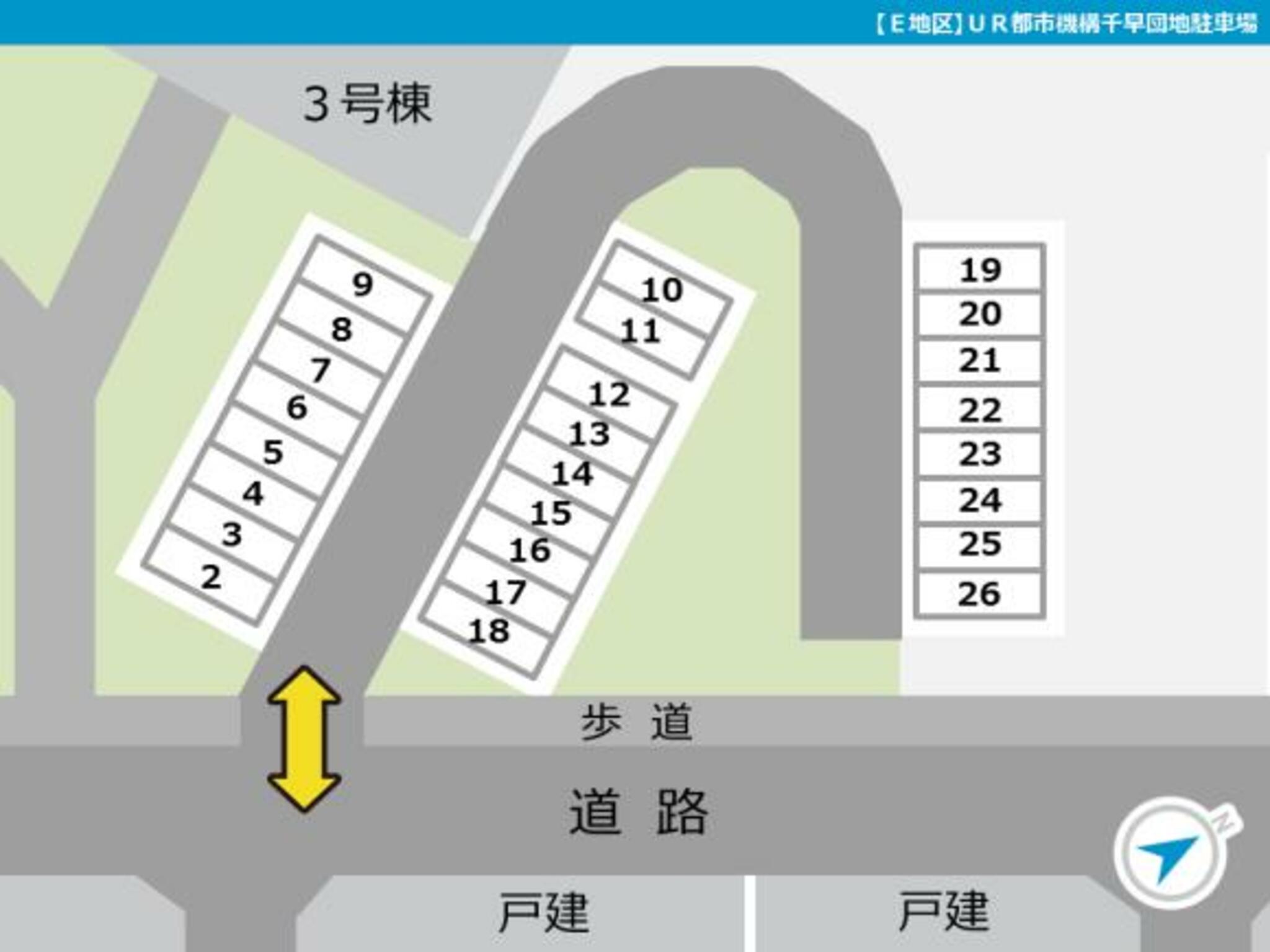 タイムズのB UR都市機構千早団地駐車場の代表写真2