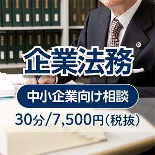 弁護士法人名古屋総合法律事務所　金山駅前事務所の中小企業法律相談(30分) (価格 : 7,500円)