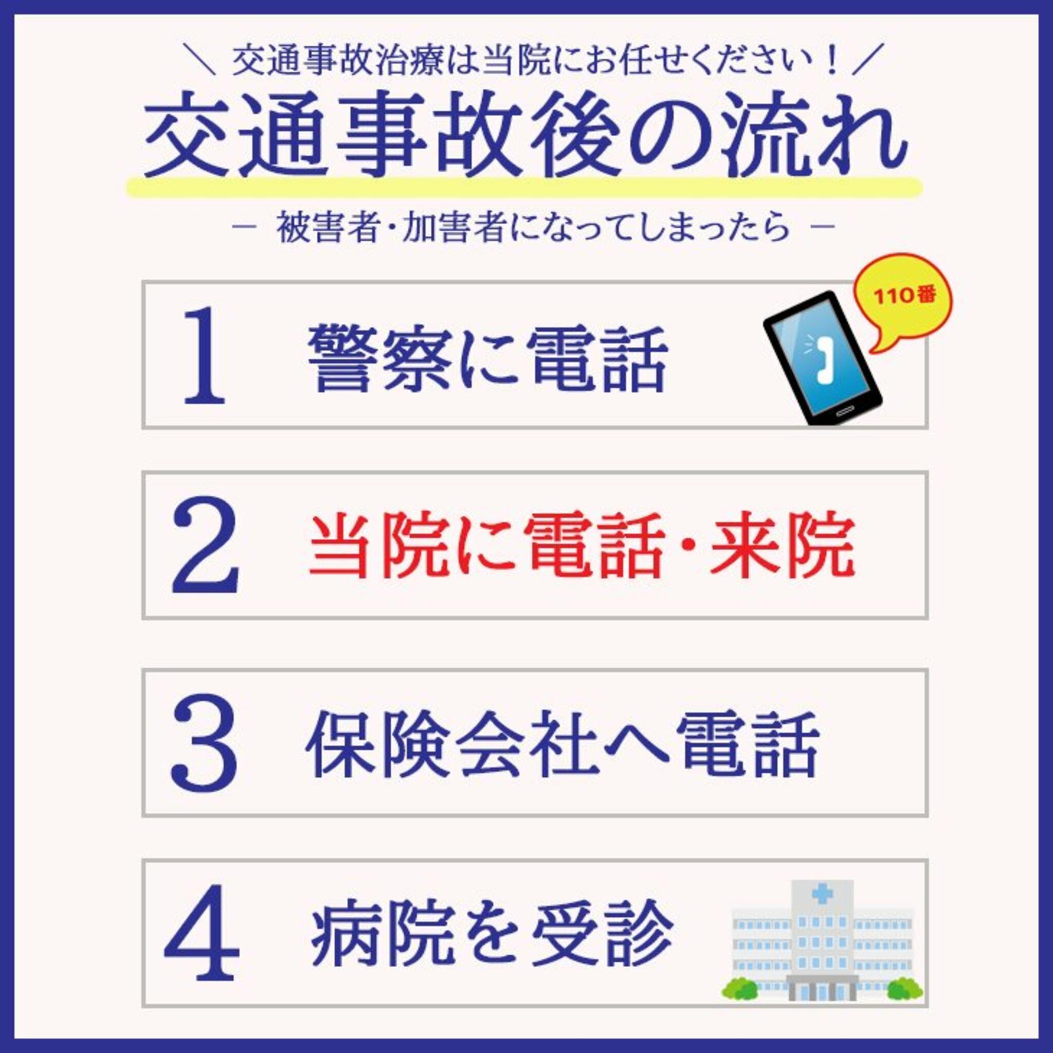 鍼灸接骨院てあてからのお知らせ(【交通事故】でお困りの方、【無料】で相談承ります！)に関する写真